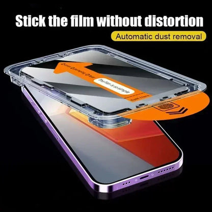 3Pcs Dust Free Installation Privacy Screen Protector for iPhone Anti-spy Glass