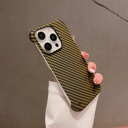 Frameless Carbon Fiber Texture Hard Case For iPhone Slim Matte Shockproof Cover