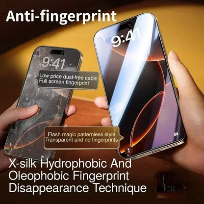 3Pcs Dust Free Installation Privacy Screen Protector for iPhone Anti-spy Glass